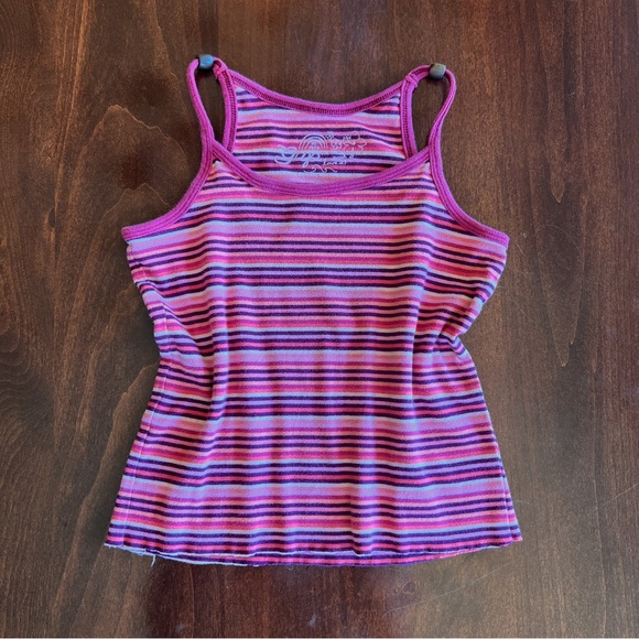 Y2K Pink Striped Tank Top - Picture 2 of 6
